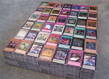 Load image into Gallery viewer, Yugioh Loose Cards Lot- 140 Common Cards + 10 Rare or above Trading Cards | Includes Card Case |No Rare Duplicates.